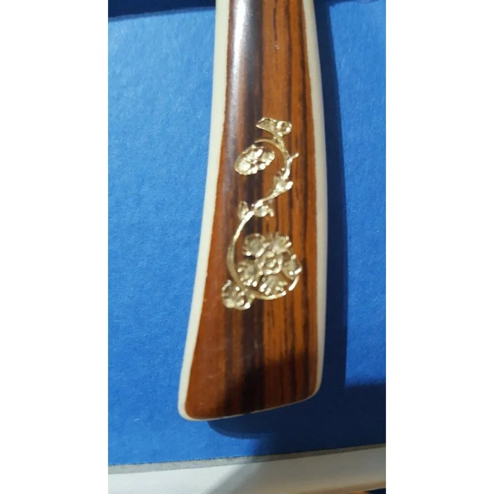 Sheffield English Blades 18 Piece Golden Prestige Cutlery Set Solid Stainless - Picture 8 of 11